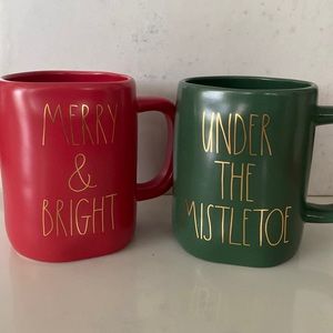 Set of 2 Rae Dunn Coffee mugs